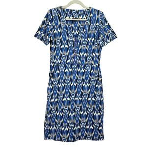 Zilch Amsterdam Womens Ethnic Disco Dress Small Organic Cotton Geometric Pockets